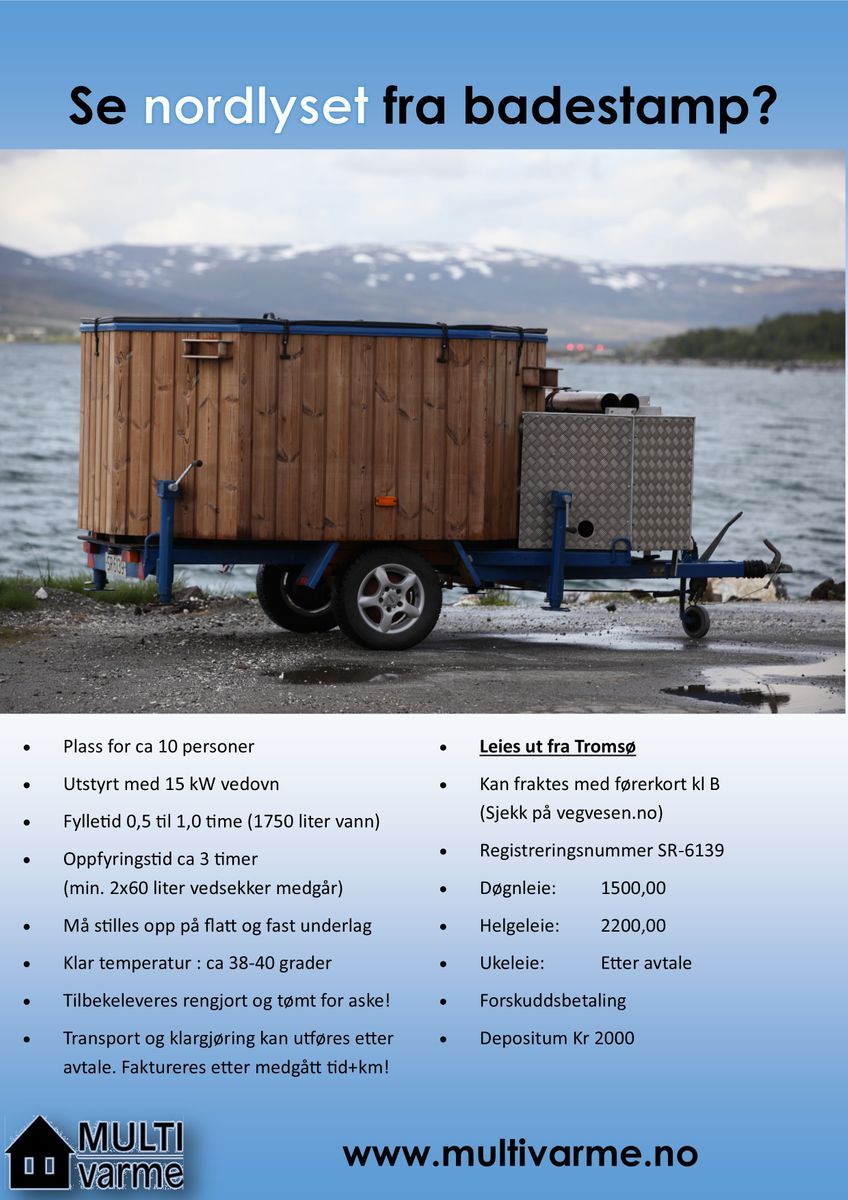 Mobil badestamp for 10 personer